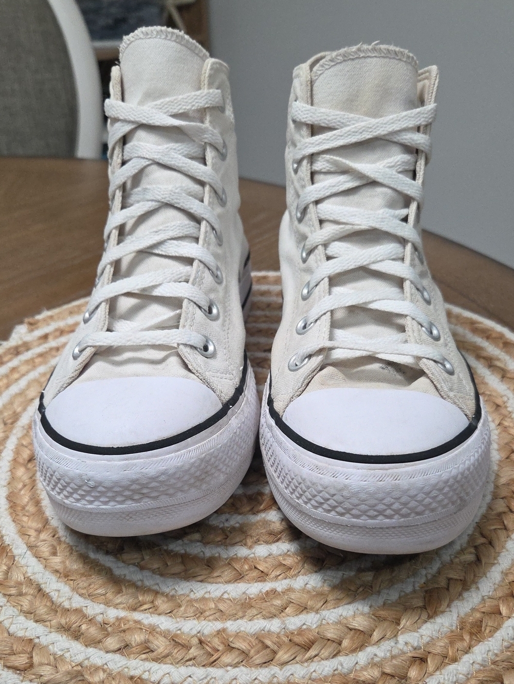 Converse All Star Lift Platform Hightop In White, Size 7.5 - Picture 2 of 11
